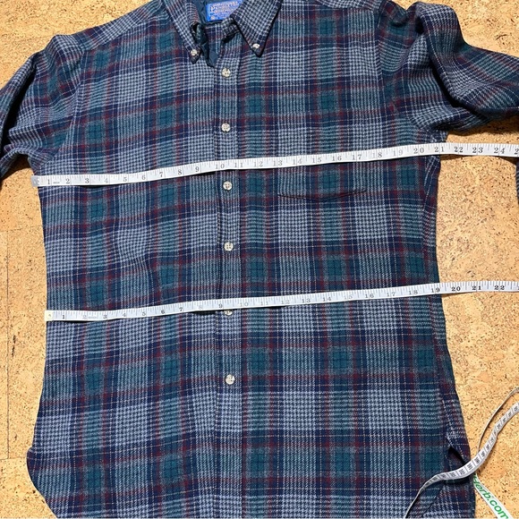 Pendleton Vintage Men’s Country Traditionals 100% Virgin Wool Plaid Shirt Sz M - Picture 6 of 8